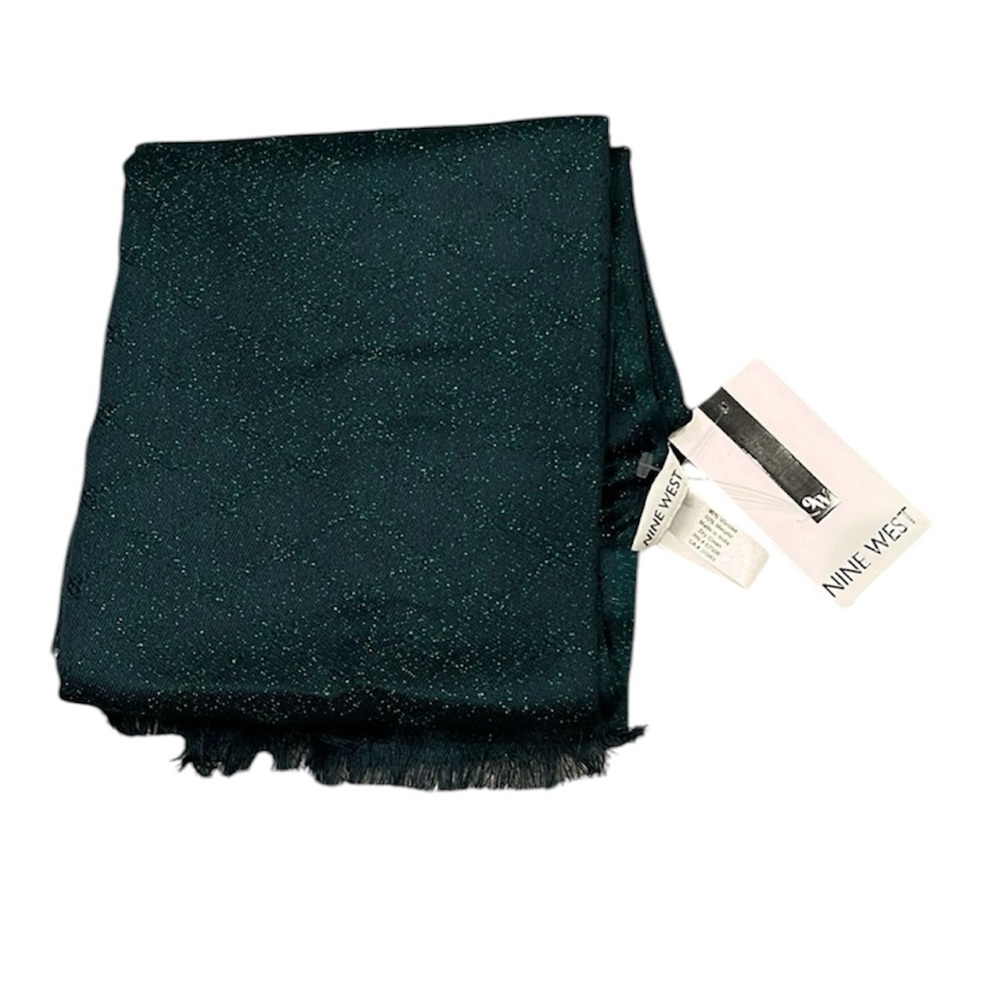 Nine West | NWT Metallic Scarf in Botanical Garden